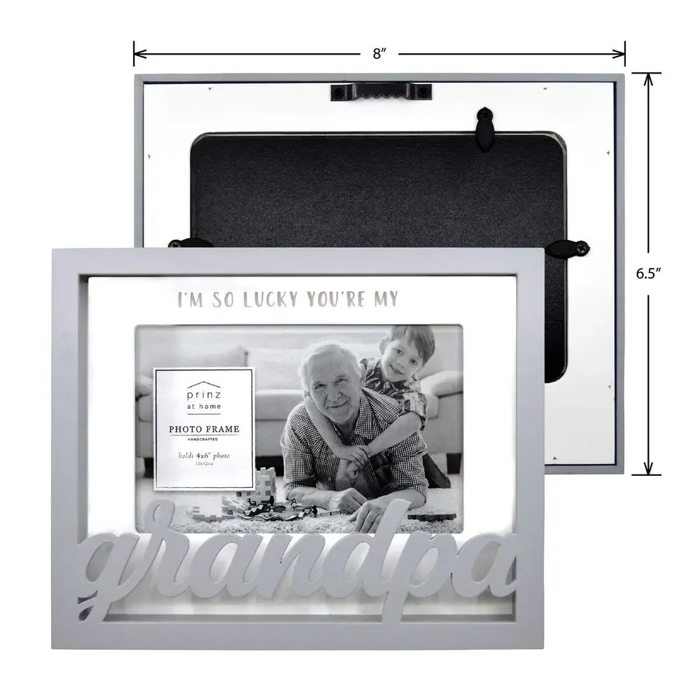 PRINZ Quotable Shadow Box Word Picture Frame‎ with GRANDPA for 4x6